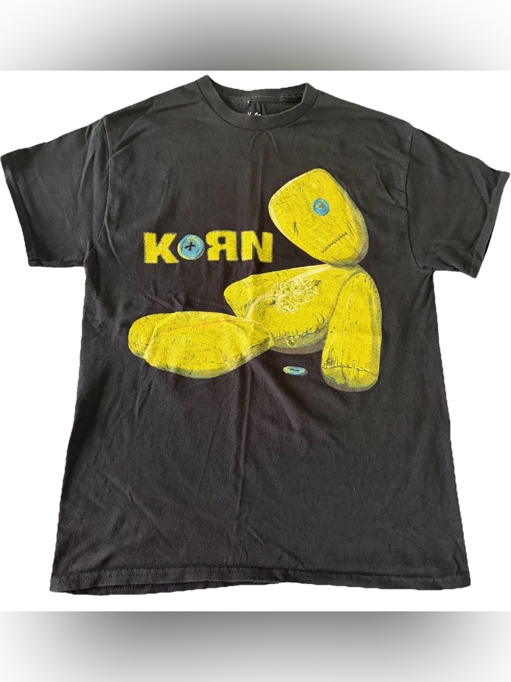 Korn Yellow Doll Graphic Band Tee - Black